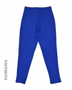 Pantalòn Natacha elastizado AZUL (38 al 50) - Kuwana Mayorista