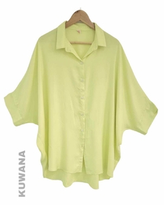 Maxi Camisa Texturada XXL VERDE Alimonado