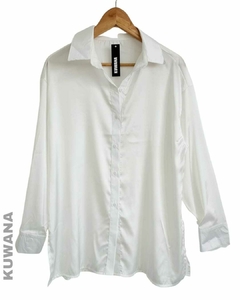 Camisa SILK seda WHITE L/XL