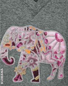 Remera V OVERSIZE (XL) ELEPHANTS GREY en internet