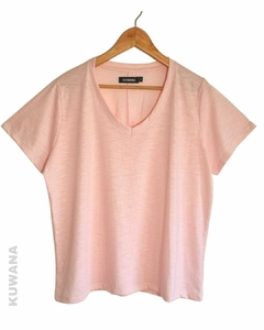 Remera V Basic ROSE FLAME (4 talles)