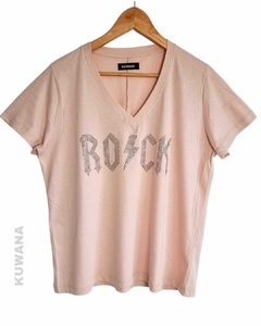 Remera V OVERSIZE (XL) ROCK ROSE