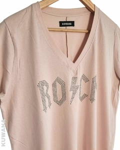 Remera V OVERSIZE (XL) ROCK ROSE en internet