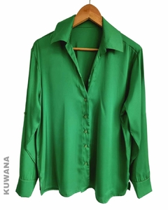 Camisa SILK seda GREEN L/XL