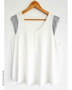 Musculosa SHINE DENISE XL WHITE