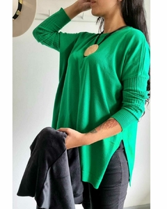 MAXI Sweater BREMER GREEN Largo (XL/XXL) - Kuwana Mayorista