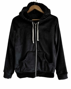 Campera Plush con corderito BLACK XL