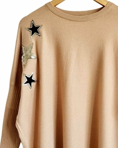 MAXI Sweater BREMER STARS BEIGE (XL/XXL) en internet