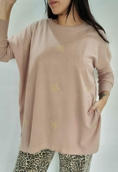 MAXI Sweater BREMER STARS GOLD NUDE (XL/XXL)