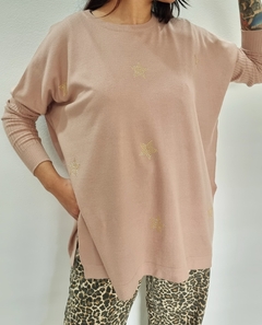 MAXI Sweater BREMER STARS GOLD NUDE (XL/XXL)