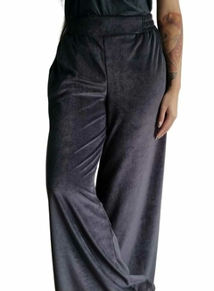 Palazzo WIDE LEG PLUSH (BLACK M al XL)