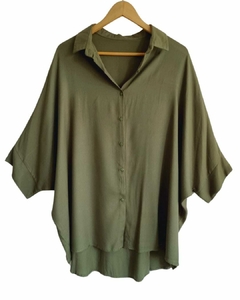 Maxi Camisa XXL TWILL GREEN ARMY - comprar online