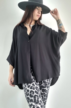 Maxi Camisa XXL TWILL BLACK en internet