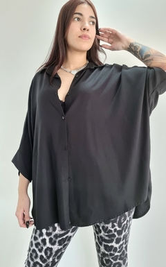 Maxi Camisa XXL TWILL BLACK