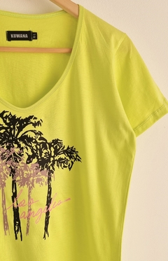 Remera V PALMER LIME PREMIUM (M AL XL) en internet