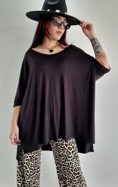 Remerón Vestido Julieta OVERSIZED (XXL) Black - Kuwana Mayorista