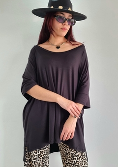 Remerón Vestido Julieta OVERSIZED (XXL) Black - comprar online