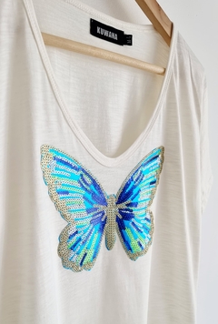 Remera V Butterfly FLAME PREMIUM CREAM [4 TALLES] en internet