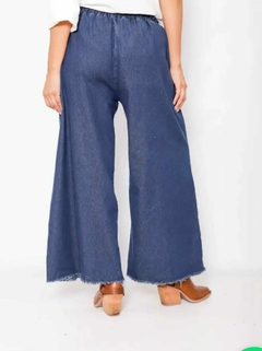 MAXI Palazzo Tobillero CHENAL AMPLIO Denim ( 44 al 52) - comprar online