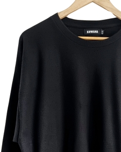 Buzo Oversized WAFFLE (XL/XXL) BLACK en internet