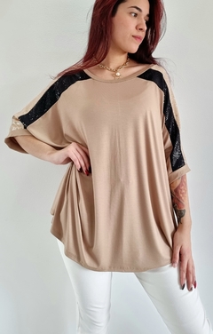 Remerón FLORENCIA Manga 3/4 CAMEL (XXL)