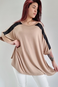 Remerón FLORENCIA Manga 3/4 CAMEL (XXL) - comprar online