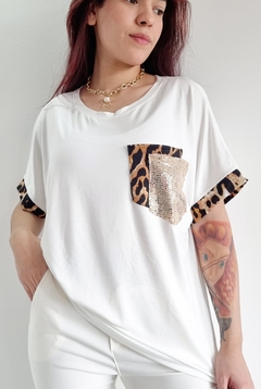 Remerón Print WHITE (XL/XXL) - Kuwana Mayorista