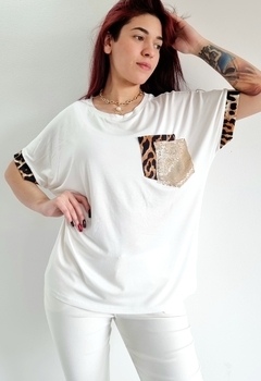 Remerón Print WHITE (XL/XXL) - comprar online