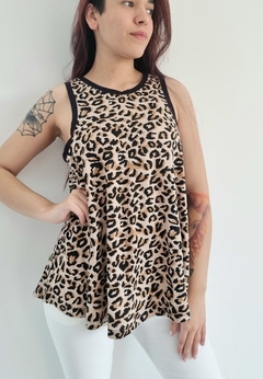 Musculosa PRINT (XL) EVASE -Cheeta