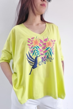 Remeron V Manga 3/4 (XL/XXL) LIME COLIBRI en internet