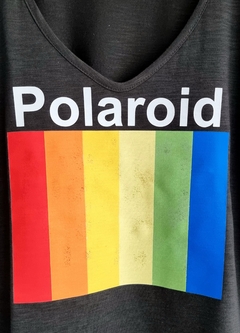 Remera V PREMIUM POLAROID (4 talles) - BLACK - comprar online