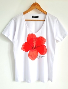 Imagen de Remera V PREMIUM HAWAI (4 talles) White -