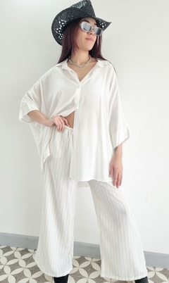 Camisa Maxi Oversize (XXL) OFF WHITE - Kuwana Mayorista