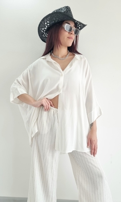 Camisa Maxi Oversize (XXL) OFF WHITE en internet