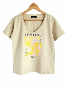 Imagen de Remera V PREMIUM LEMONS (4 talles) -TOST