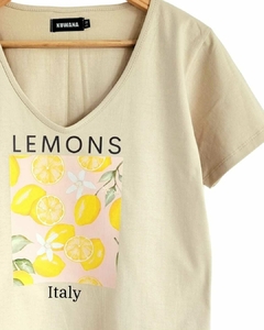 Remera V PREMIUM LEMONS (4 talles) -TOST - tienda online