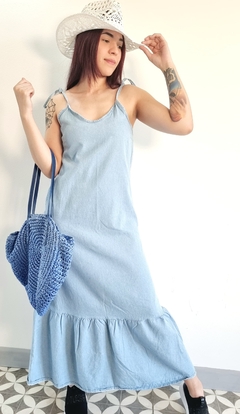 Vestido Solero Denim SKY (M) Regulable en internet