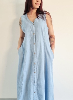 Vestido Camisero DENIM EVASE SARA ( L a XXL) en internet