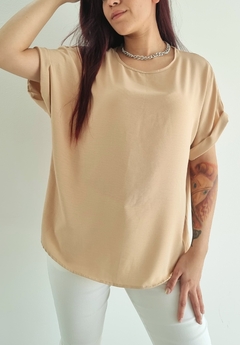 Remerón Blusa Oversized Crepe SAND (L/XL) en internet