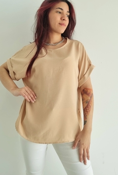 Remerón Blusa Oversized Crepe SAND (L/XL) - comprar online