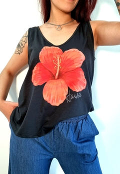 Musculosa V Evasé Hawai (M al XL) - Black - comprar online