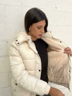 puffer corderito mujer- 4621 - tienda online