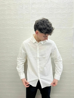 camisa de lino m/l -3999 - comprar online