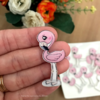Aplique Acrílico Flamingo Cute