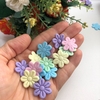 Kit Mini Florzinha Prensada Candy Colors - 50 unidades