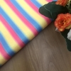 Lonita Glitter Listrada Azul/Rosa/Amarelo - 24cm x 35cm