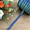 Fita Lurex Esponjoso Glitter Azul (10mm)