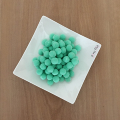 Pompom Verde Menta 10mm (50 unidades)