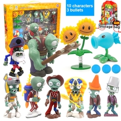 New Role Plants Pea shooting Zombie 2 Toys Full Set Gift for Boys Ejection Anime Children's Dolls Action Figure Model Toy No Box