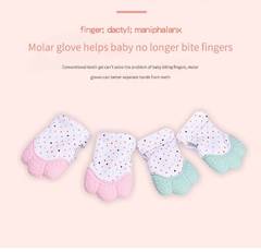 Teether Gloves Baby Toys 0 12 Months Silicone Teethers For Teeth Baby Biter Educational Toys For Infants Children Molar Glove - loja online